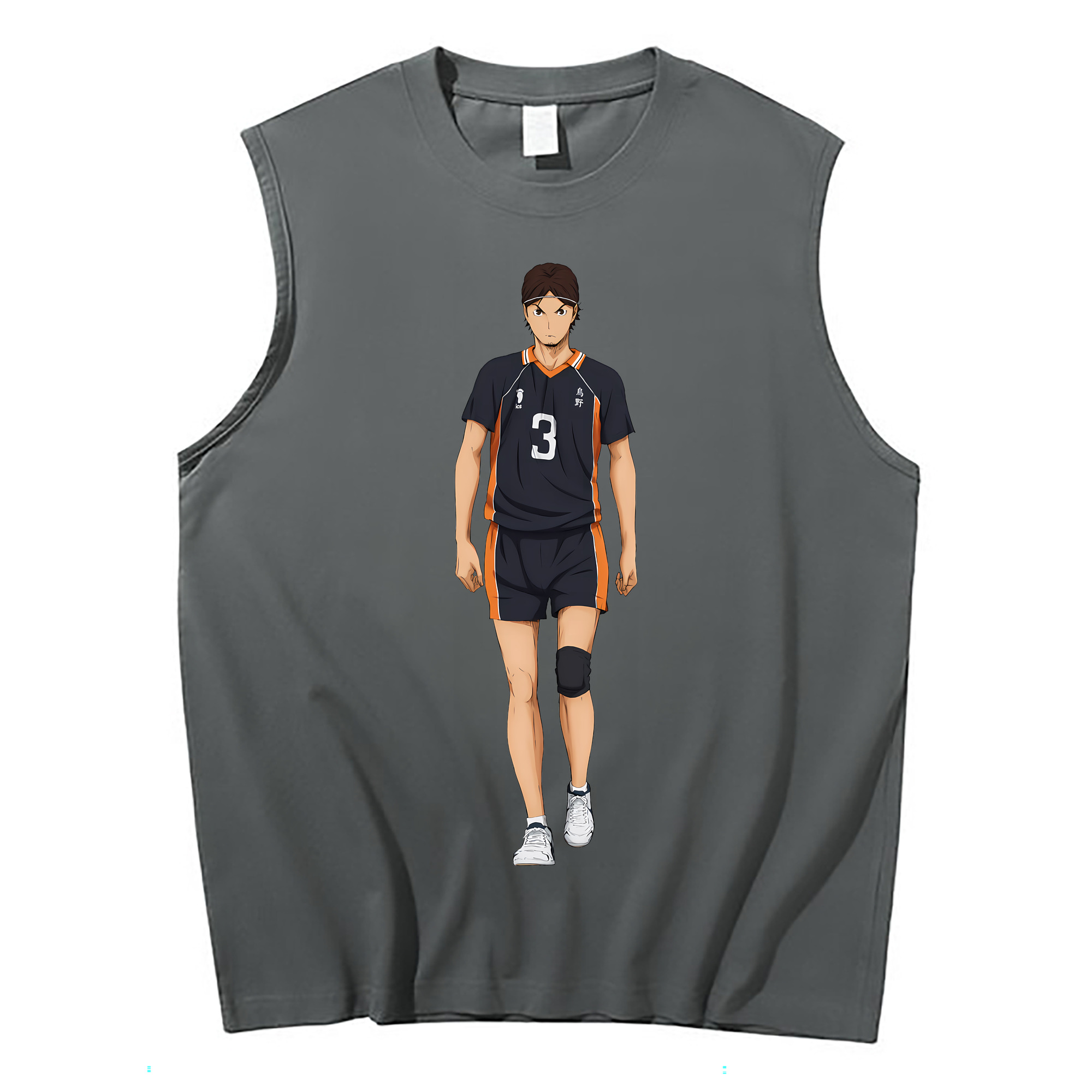 （画像用） ハイキュー!! Haikyu!! コットン100％タンクトップ（フロントプリント）